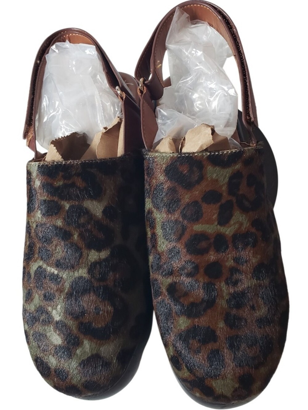 Aerosoles Leather Multi Color Mule Clog 10.5 Comfy Avant Guard Arty Designer Esq